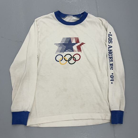 Vintage 1984 Los Angeles USA Olympics Long Sleeve T-Shirt - Picture 1 of 4